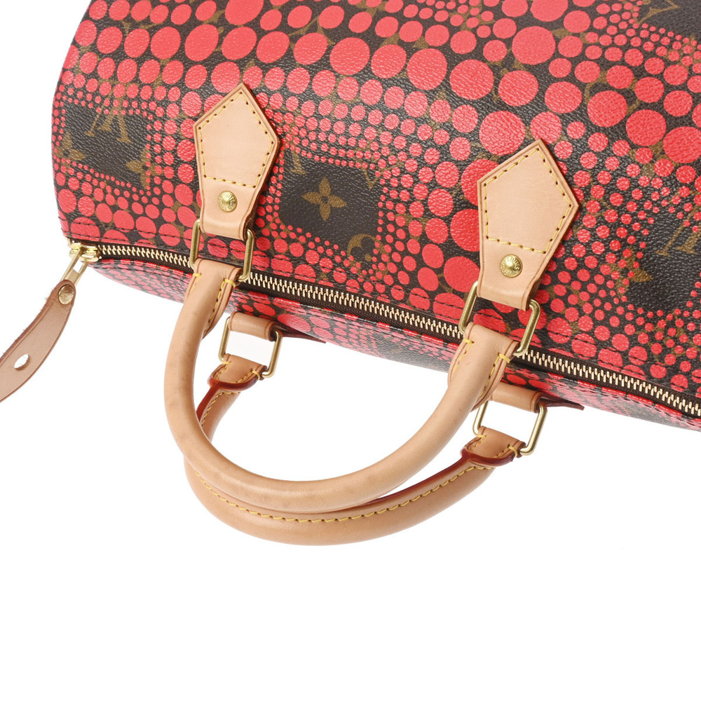 Louis Vuitton Monogram Town Speedy Rouge Leather Handbag - Picture 3 of 11